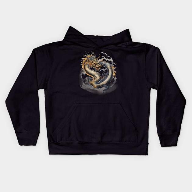 Ancient Dragon Kids Hoodie by animegirlnft